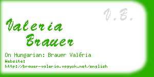 valeria brauer business card